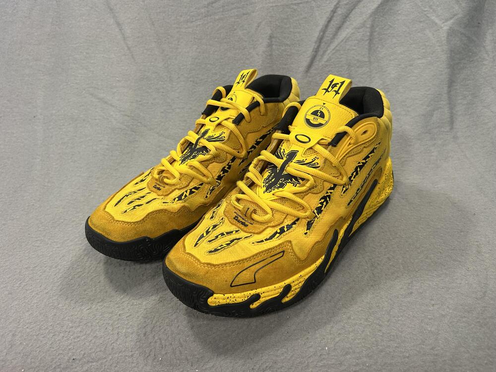 Puma MB.03 Porsche 911 Turbo Shoes Mens Size 11 Yellow Basketball Sneaker